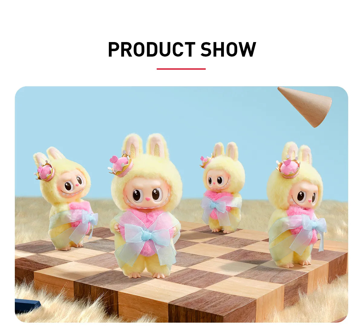Pop Mart THE MONSTERS Let's Checkmate Series-Vinyl Plush