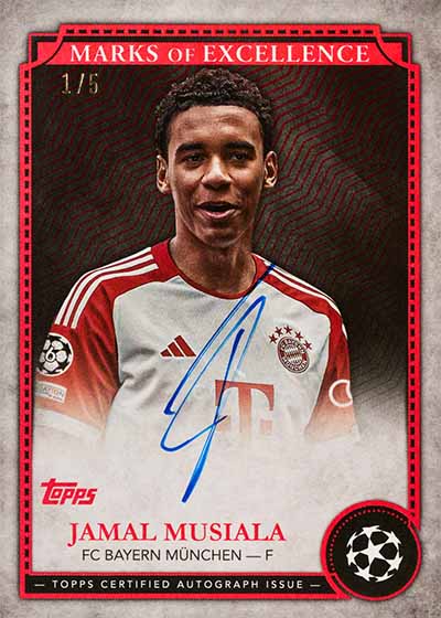 2024-25 TOPPS CHROME UEFA Club Competitions JUMBO BOX