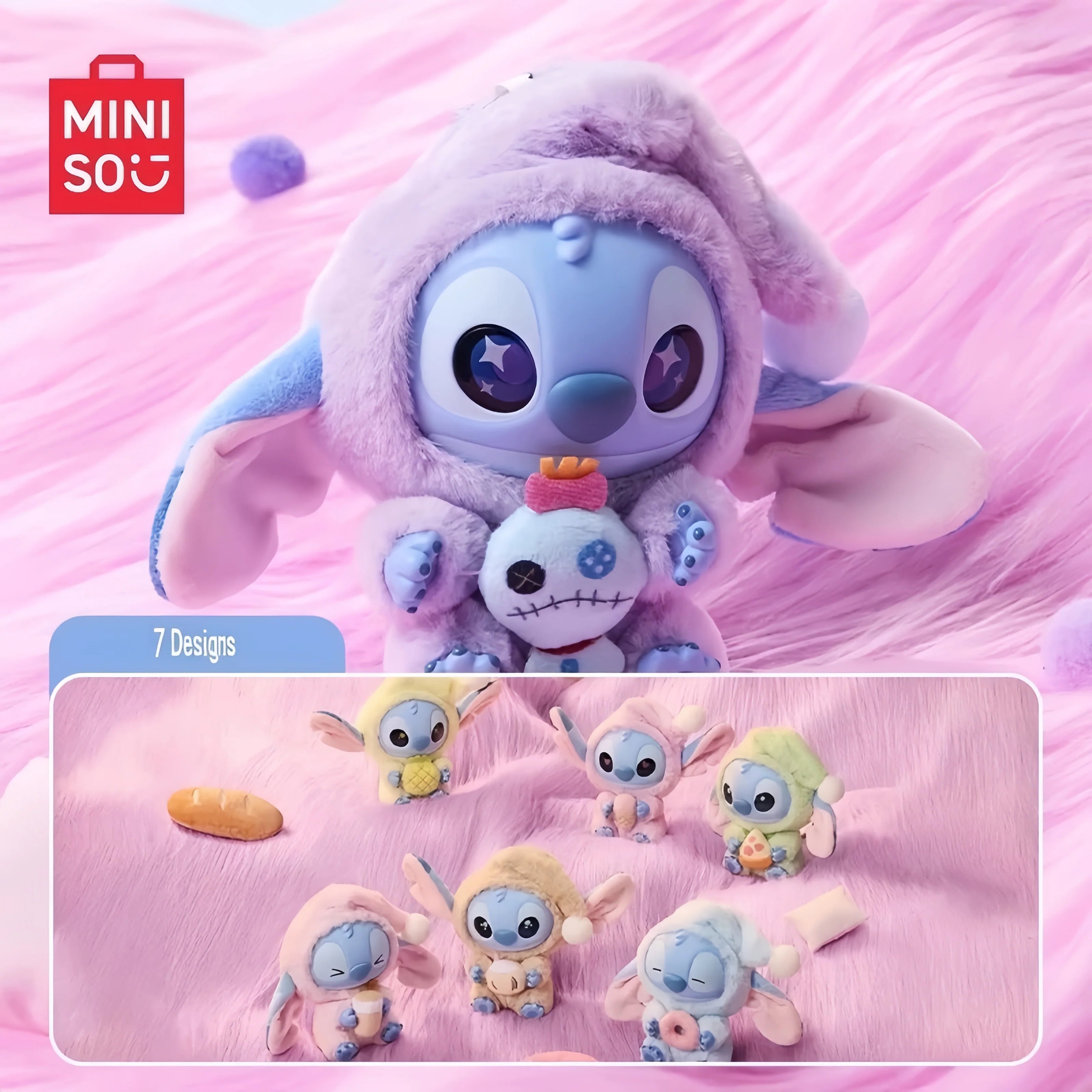 MINISO Blind Box Stitch - Collection Peluches Disney