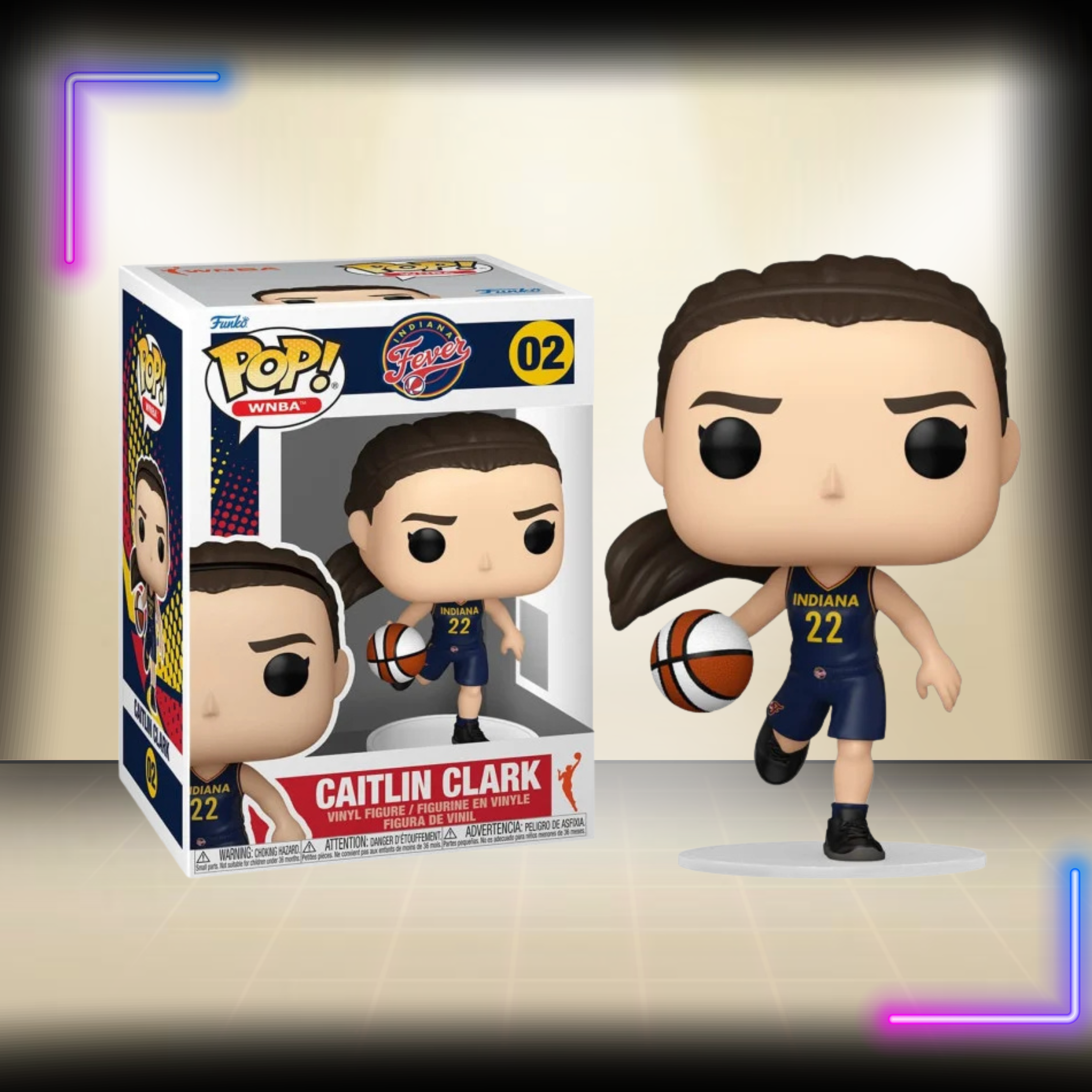 FUNKO POP Caitlin Clark 02- Indiana Fever: WNBA