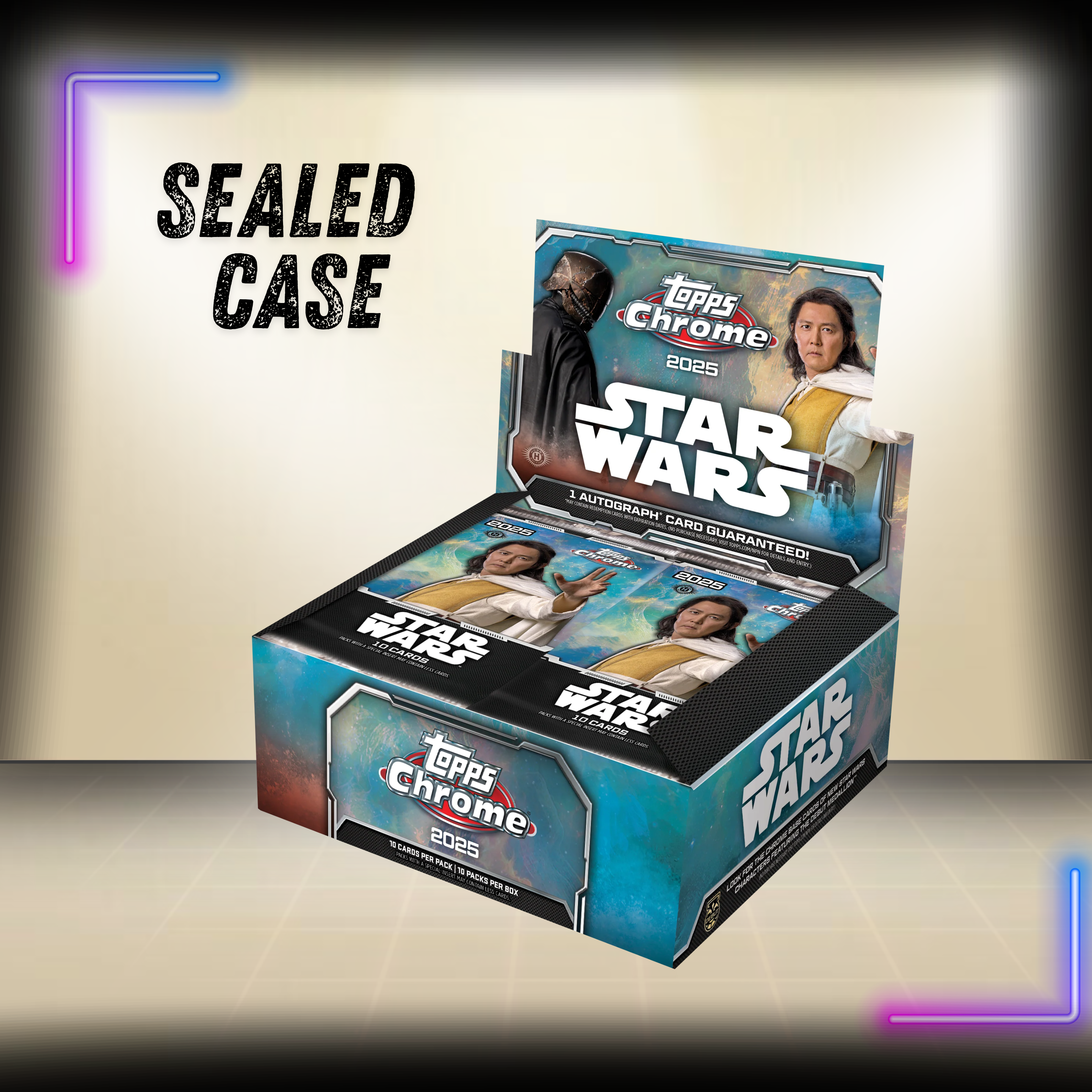 2025 Topps Chrome Star Wars- Hobby box (Sealed case 8 boxs)