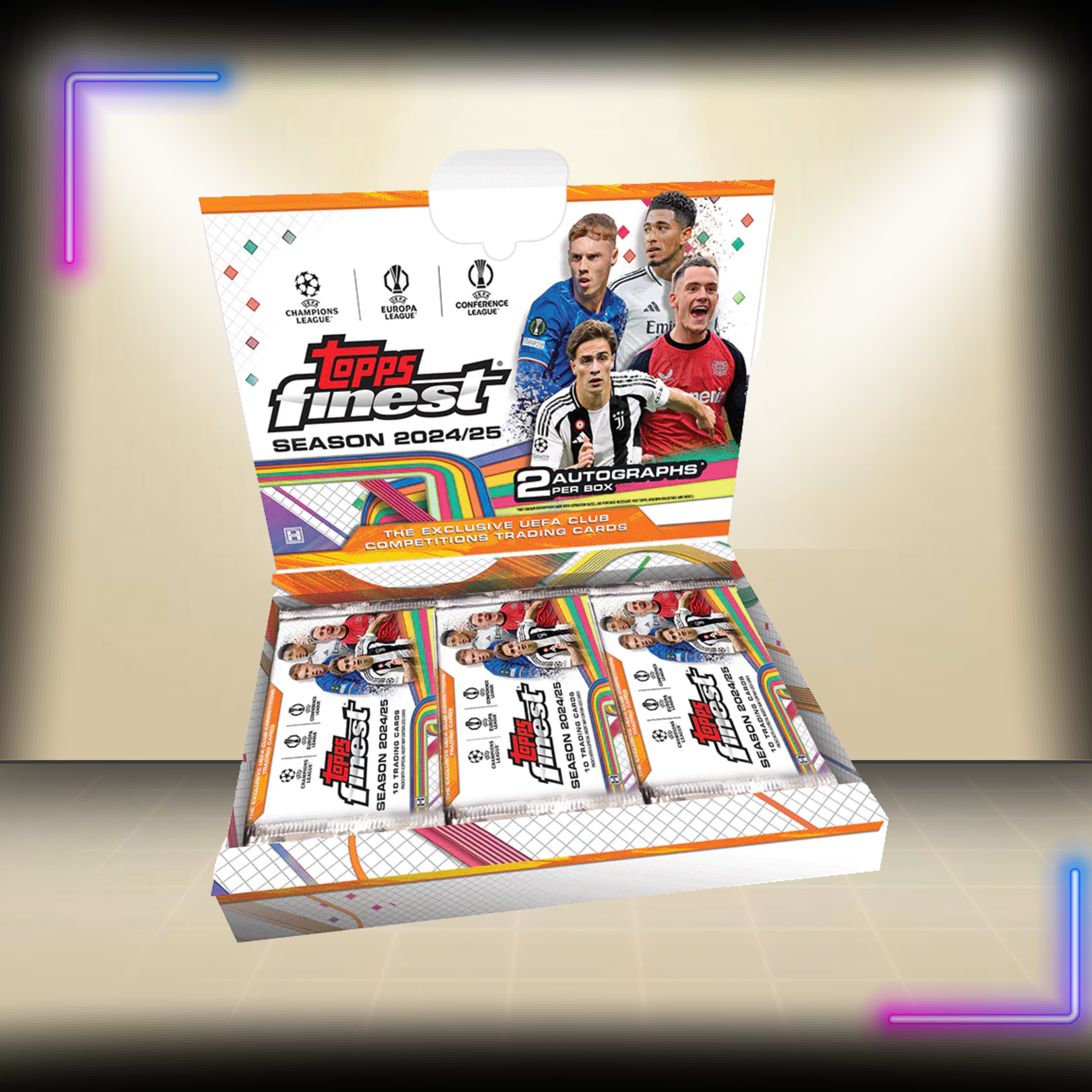 2024/25 Topps Finest UEFA Club Competitions - Hobby Box (RESTOCK wave 2)