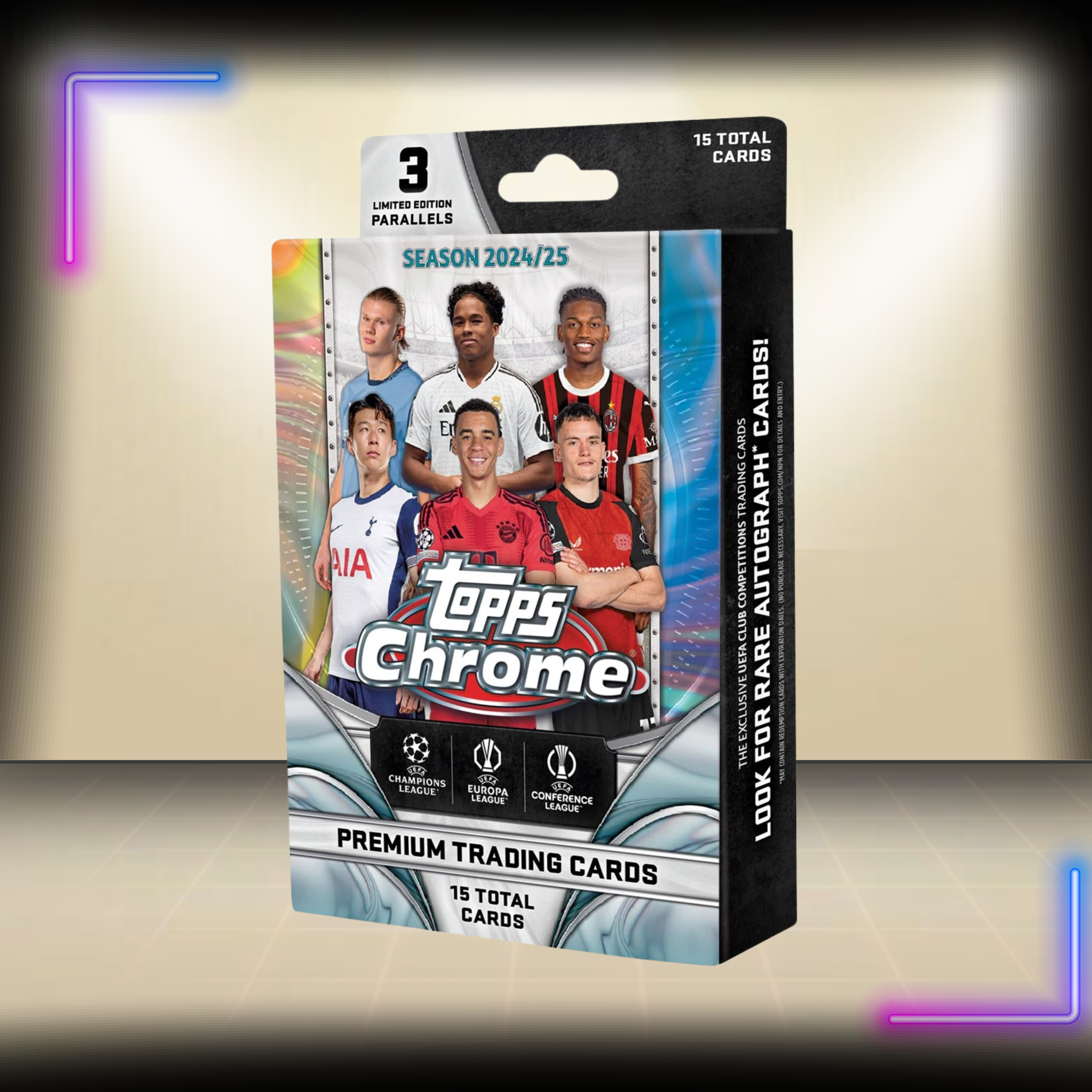2024/25 Topps Chrome UEFA Club Competitions Soccer Hanger Pack