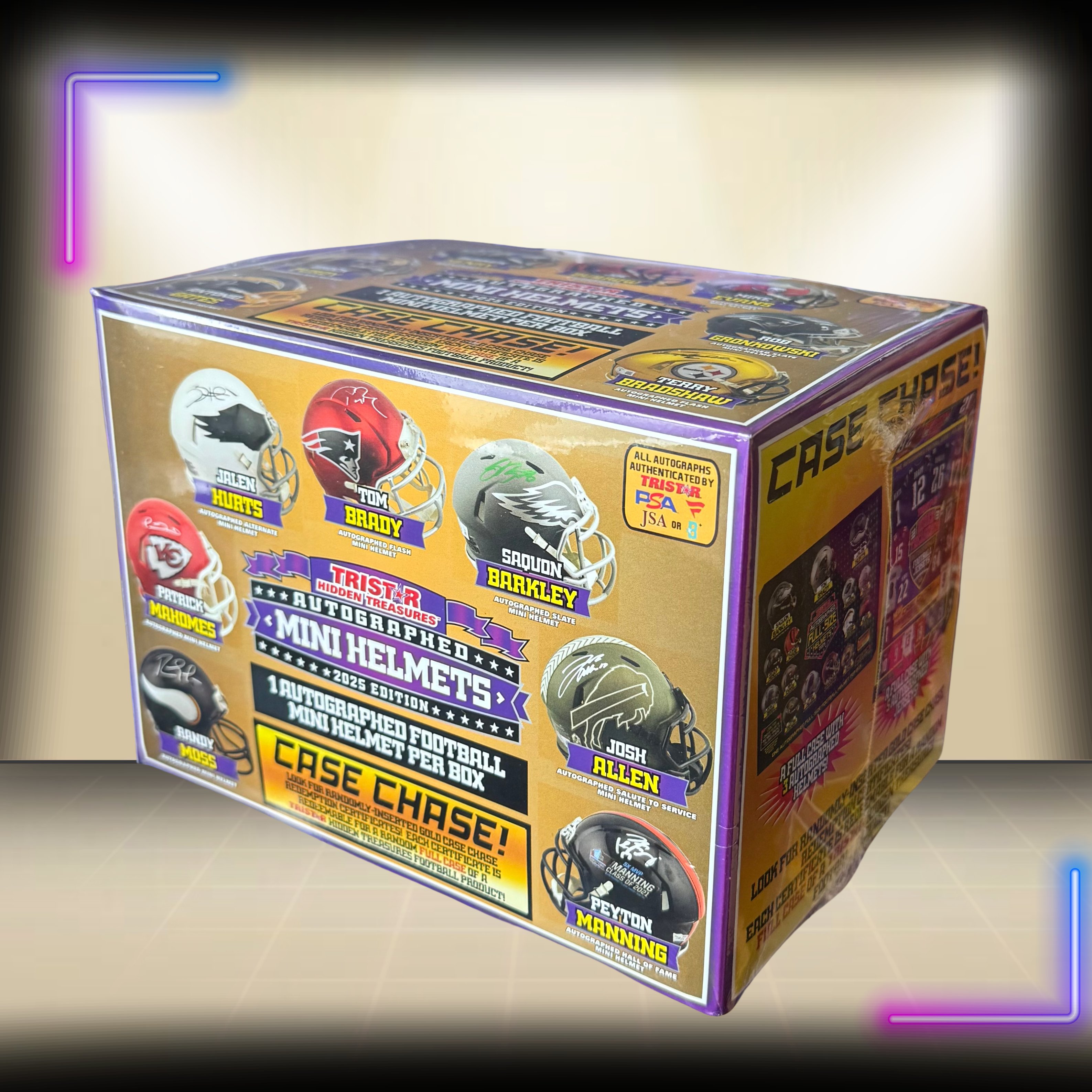 2025 Tristar Hidden Treasures Autographed Football Mini Helmets