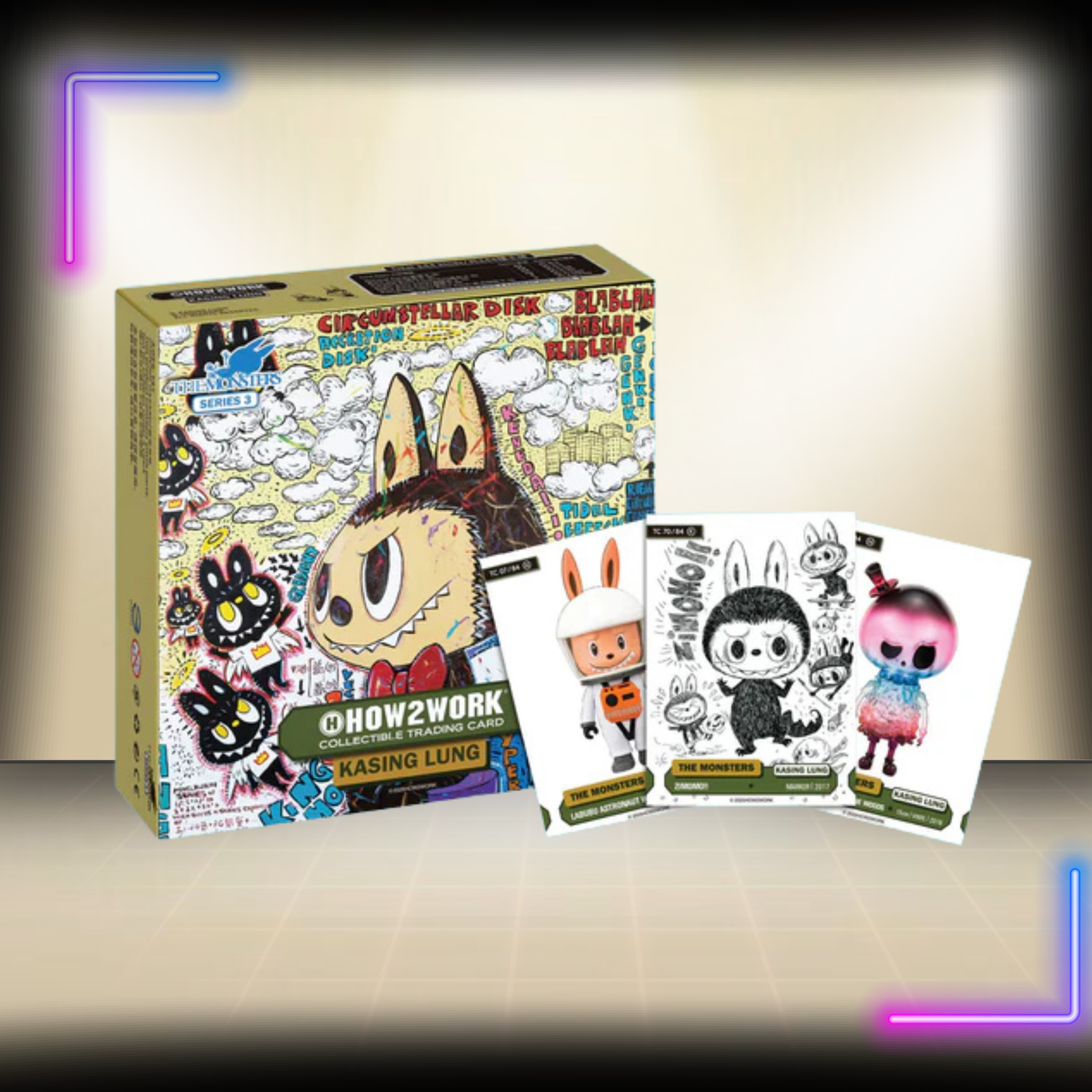 How2Work Labubu cartes à collectionner Chrome The Monsters Series 3