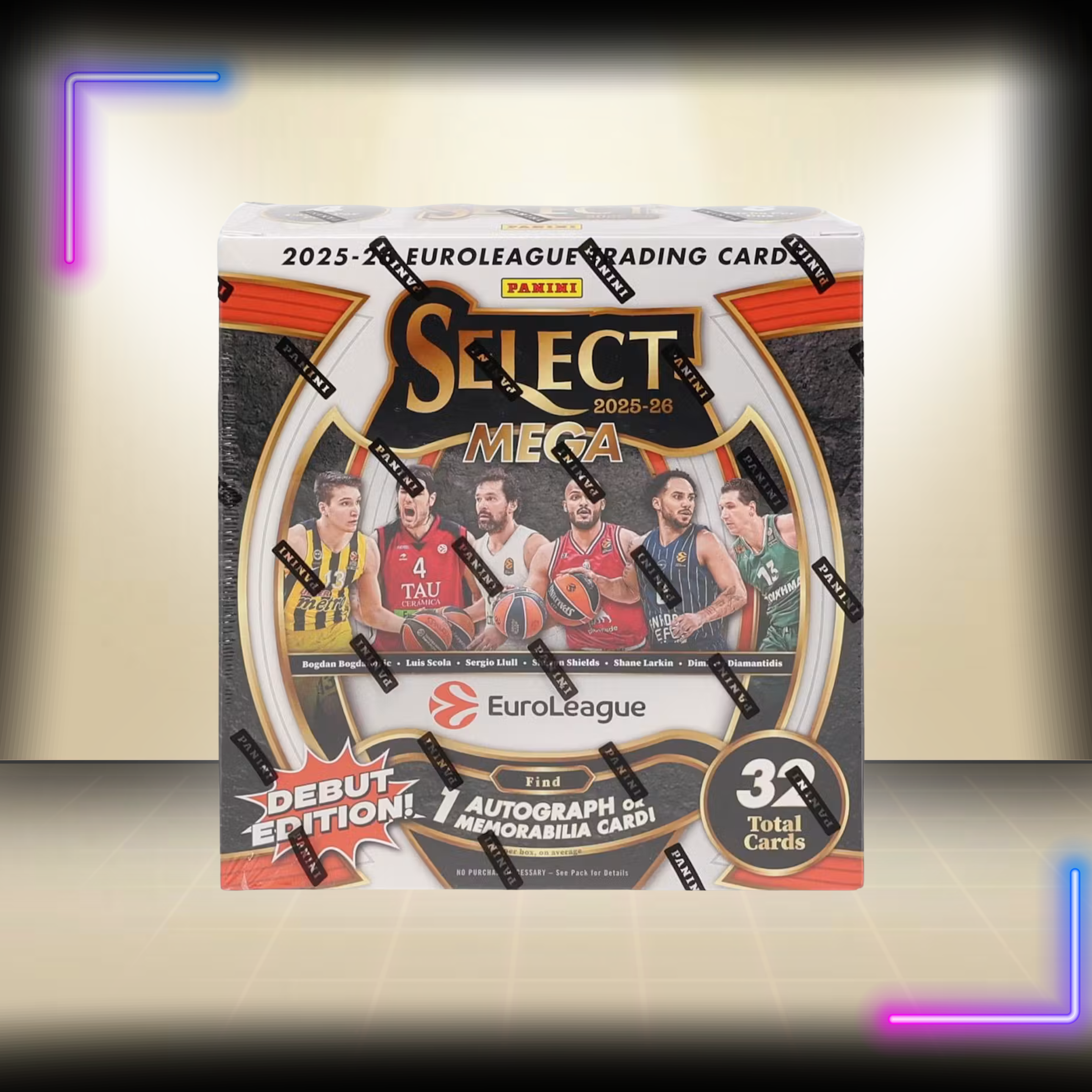 2025/26 Panini Select EuroLeague Basketball Hobby Mega Box