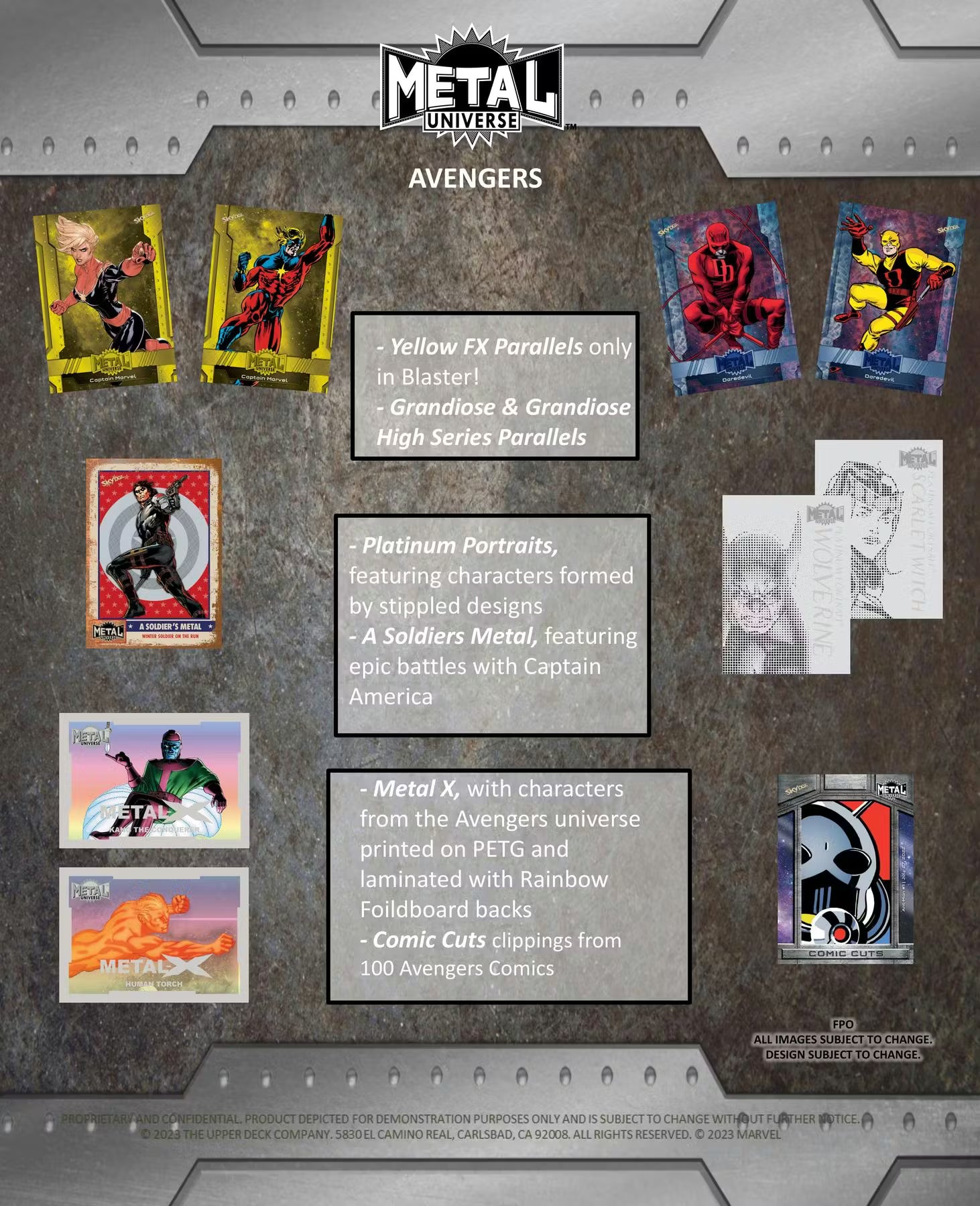 2024 Upper Deck Marvel Metal Universe Avengers Blaster Box
