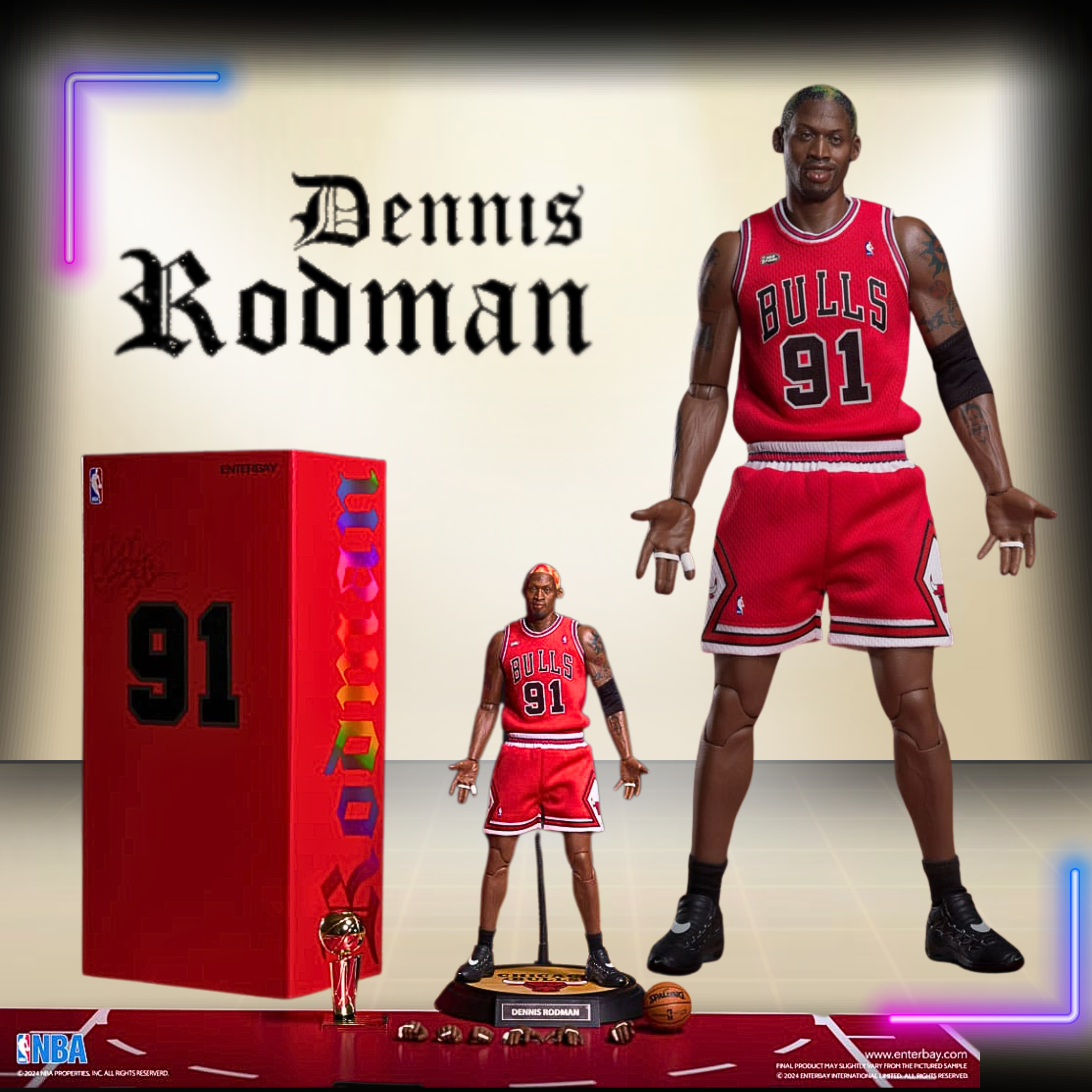 ENTERBAY Dennis Rodman NBA Collection figurine Real Masterpiece 1/6