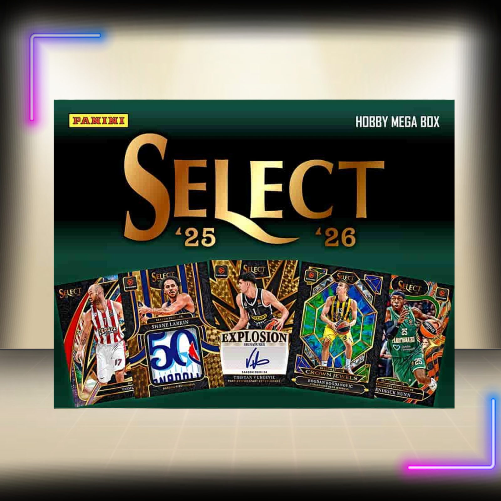 2025/26 Panini Select EuroLeague Basketball Hobby Mega Box