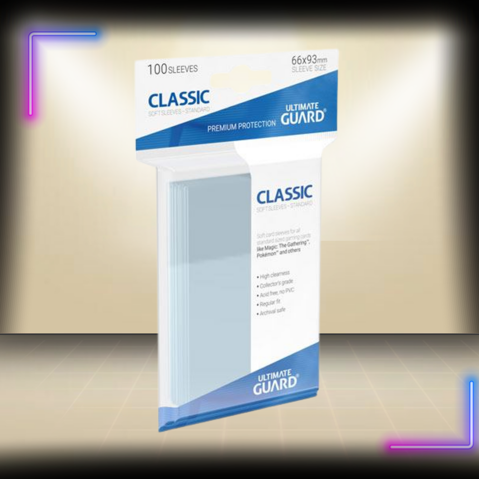 Ultimate Guard 100 pochettes Classic Soft Sleeves taille standard Transparent