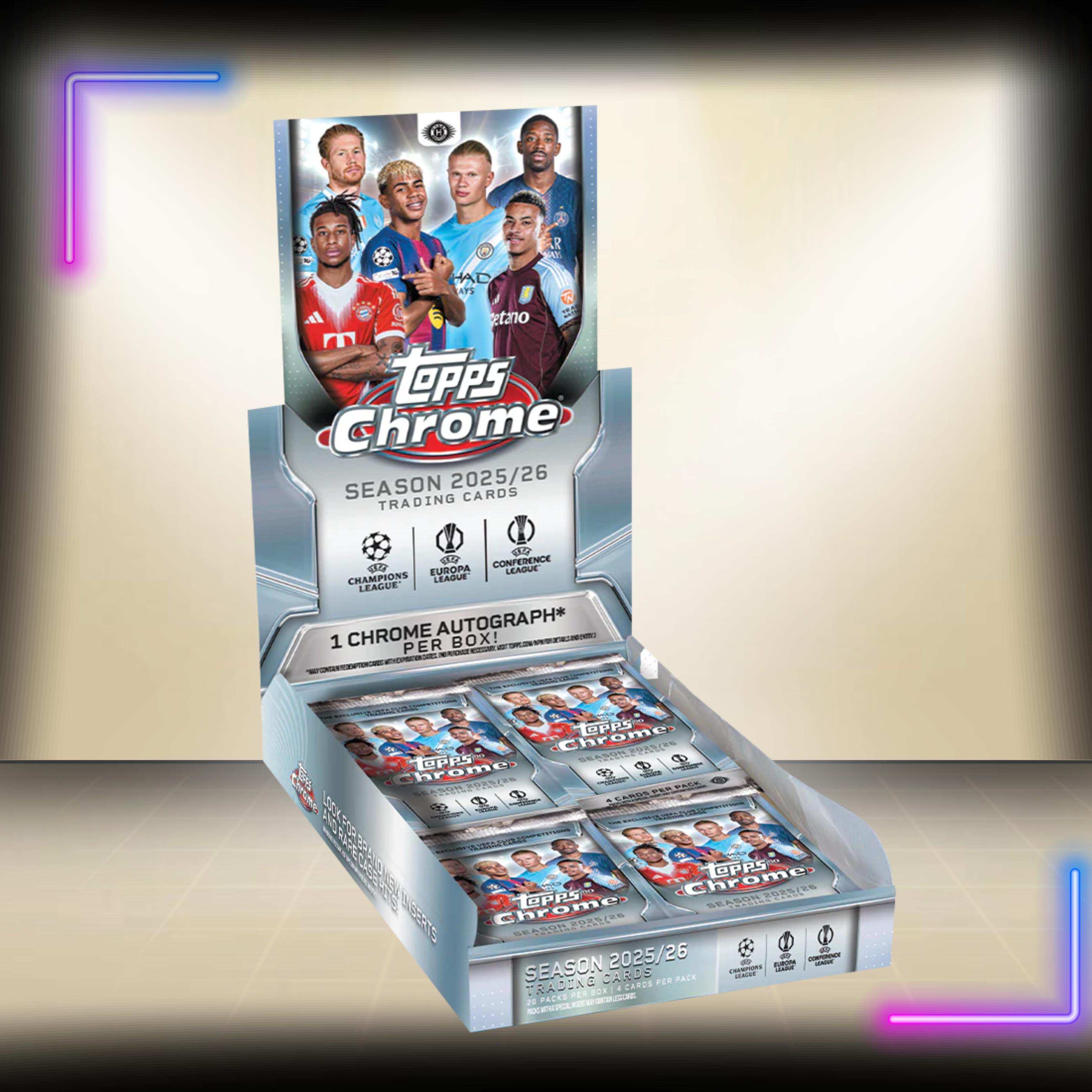 2025/26 Topps Chrome UEFA Club Competitions Soccer Hobby Box