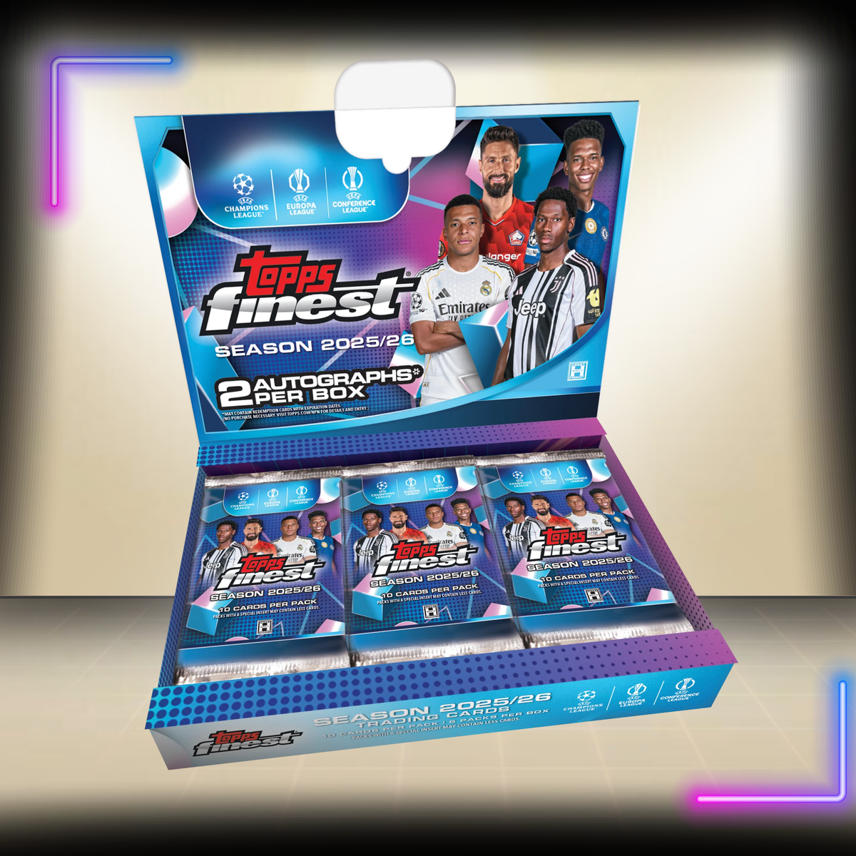 2025-26 Topps Finest UEFA Club Competitions – Hobby Box