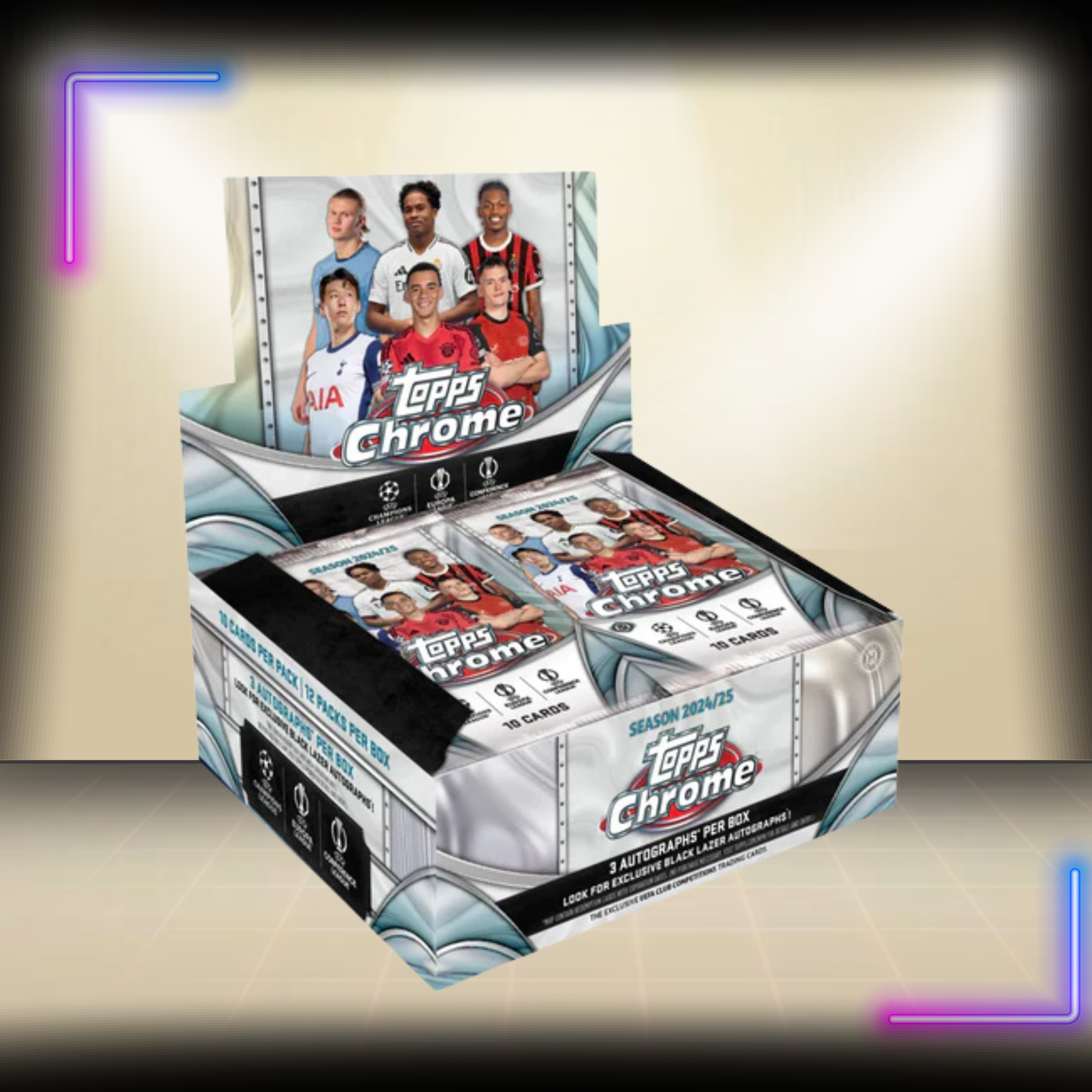 2024-25 TOPPS CHROME UEFA Club Competitions JUMBO BOX