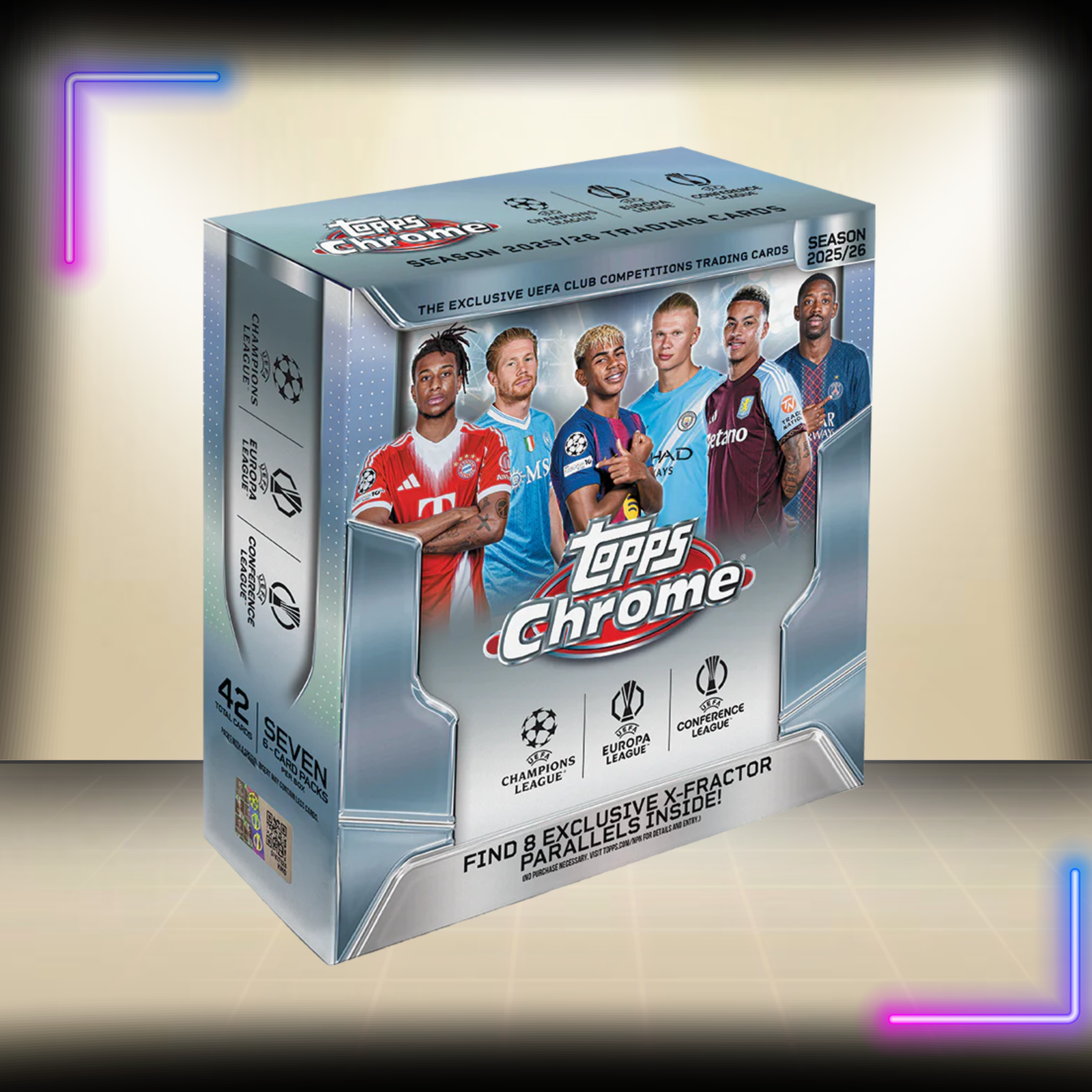 Topps Chrome UEFA Club Competitions 2025-26 - Mega Box