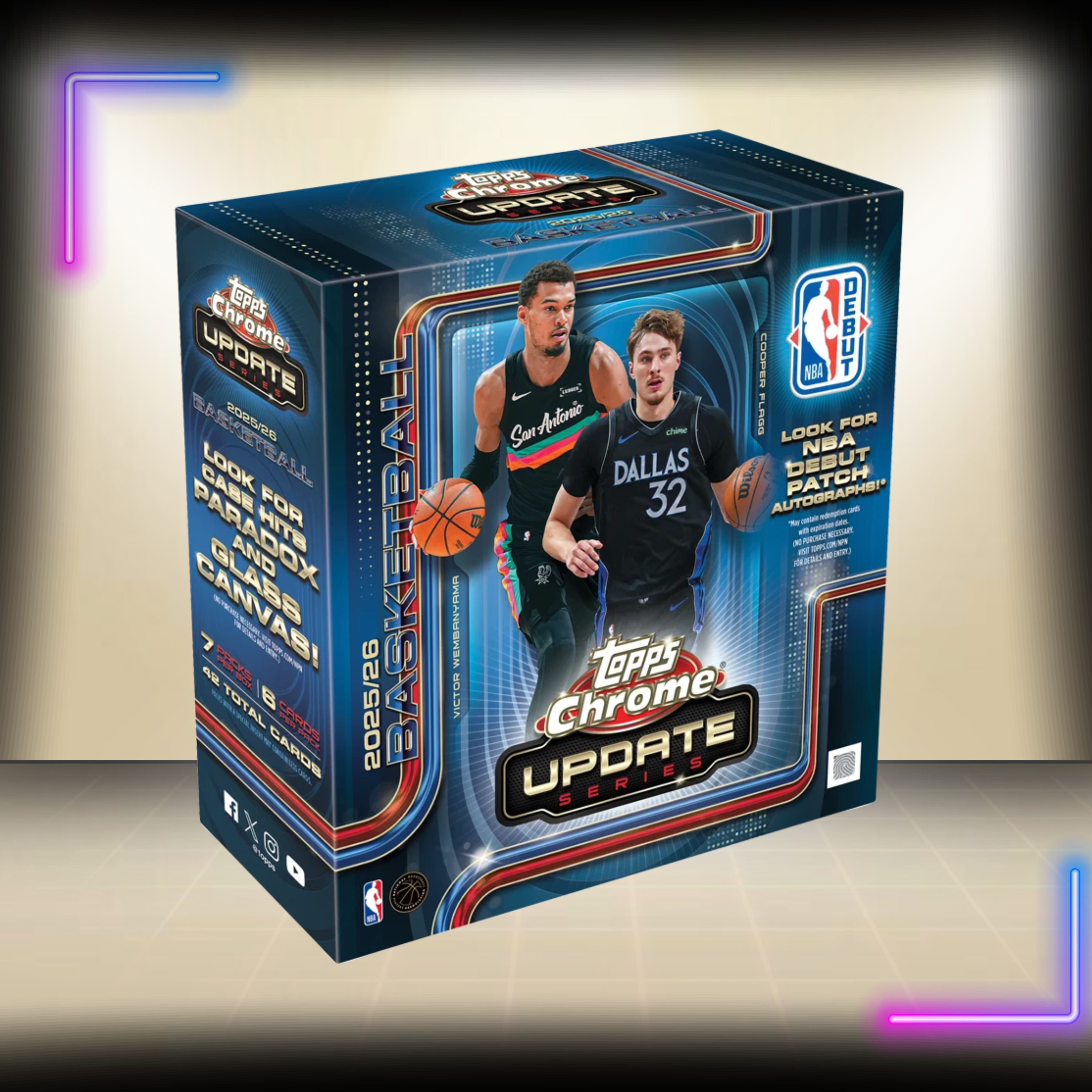 2025-26 Topps Chrome Updates Basketball – Mega Box