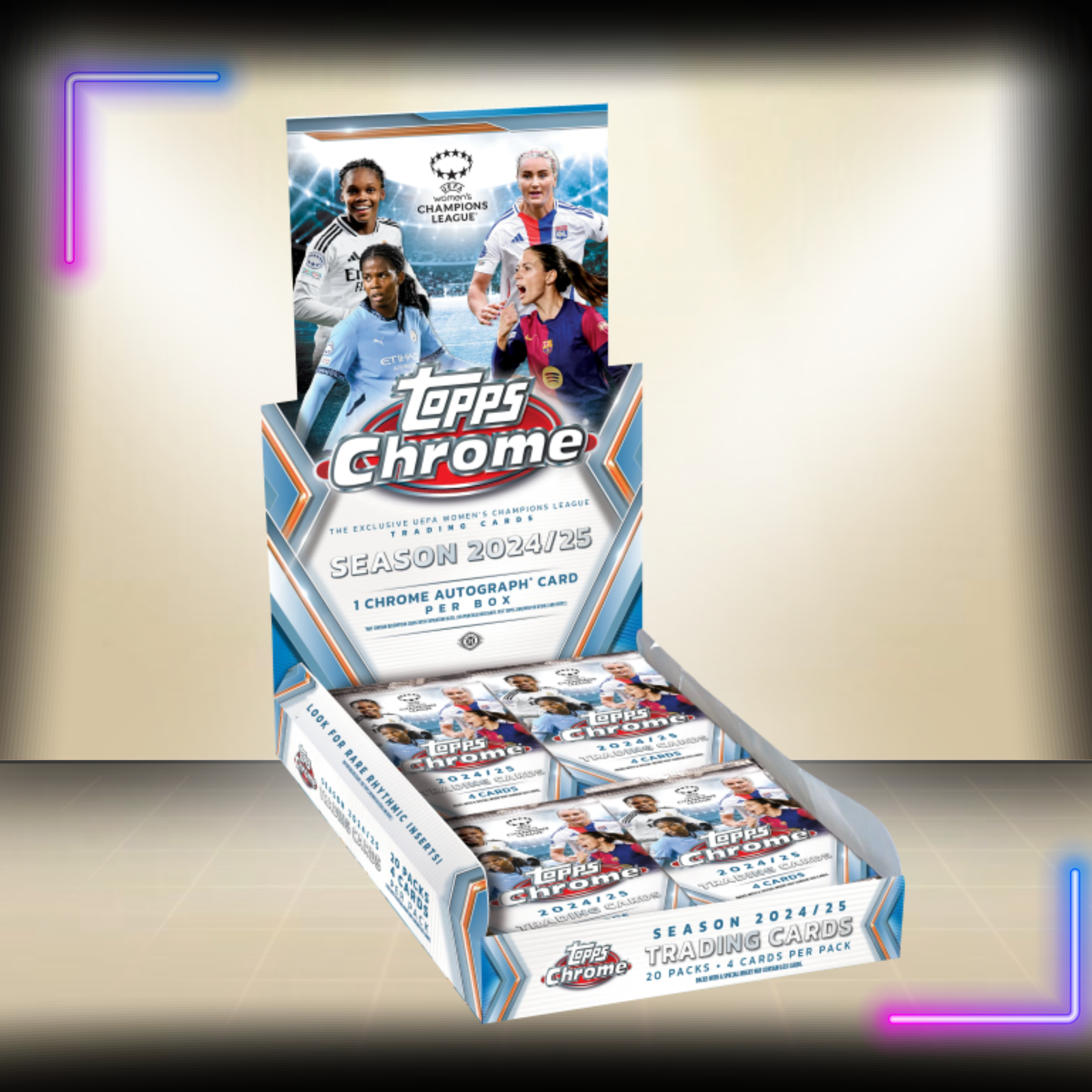 2024-25 Topps Chrome UEFA Women's Champions League UCWL - Hobby Box